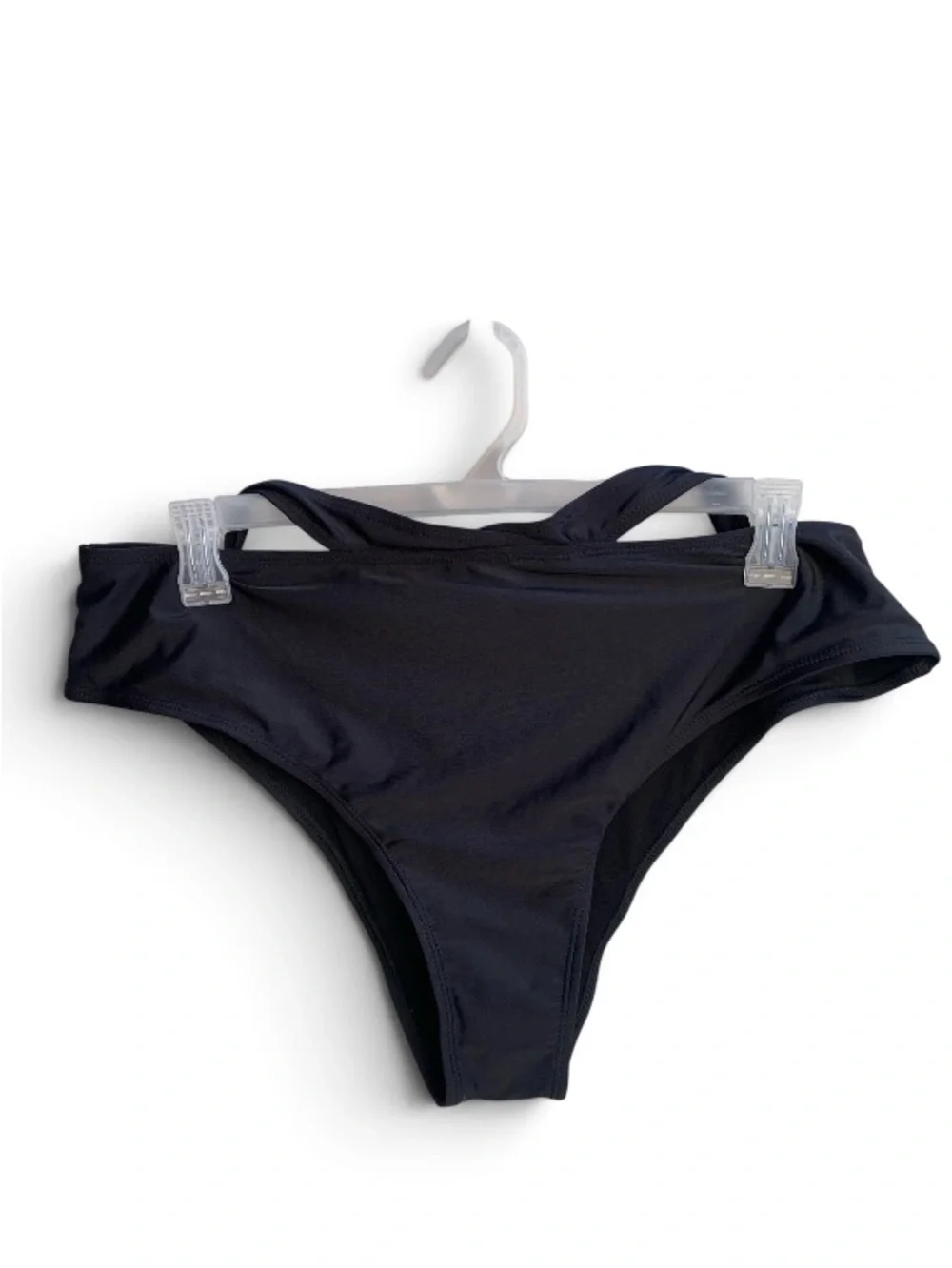 Women’s Two-Piece Swim Set – Black Bottom & Sage Green Top